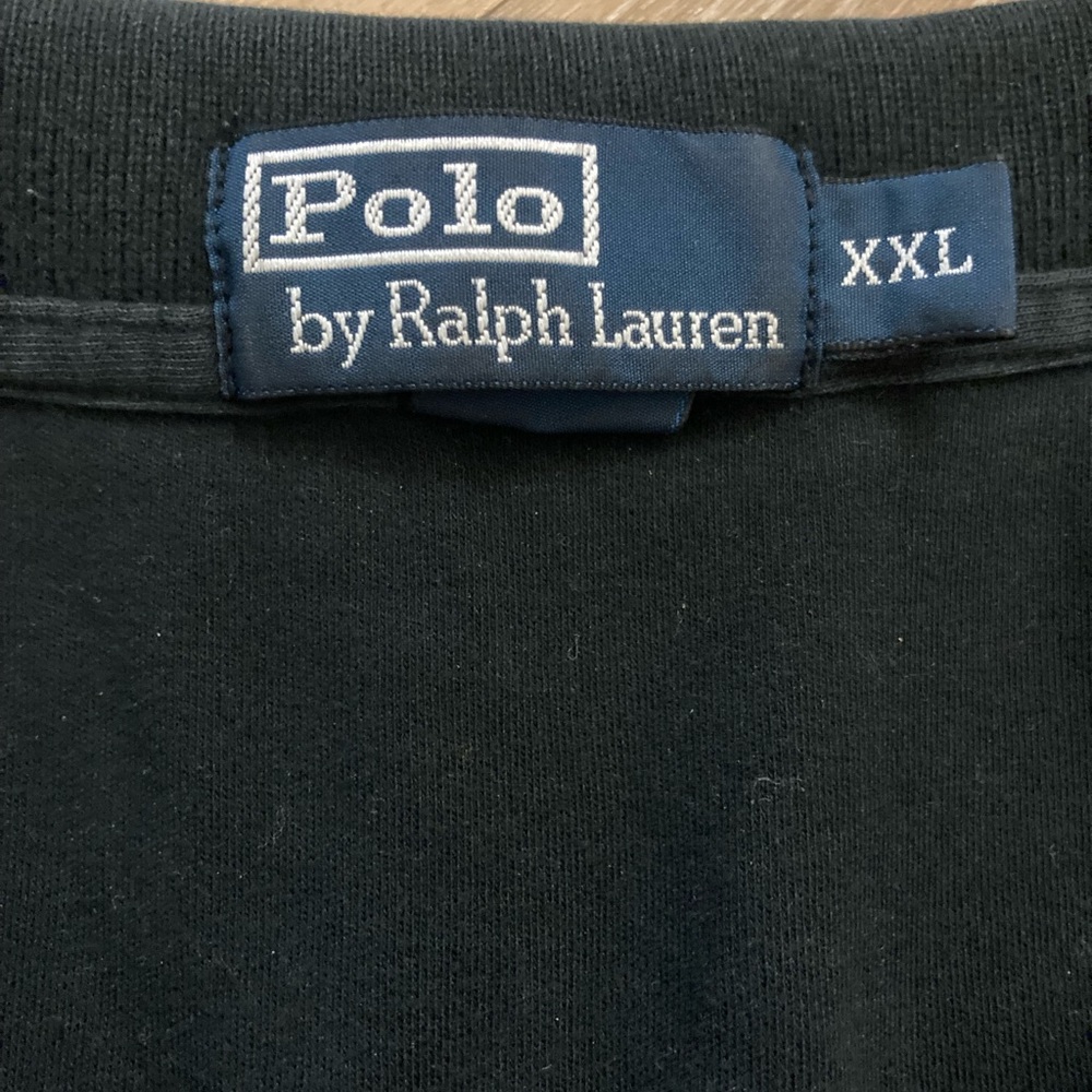 Black plus side polo